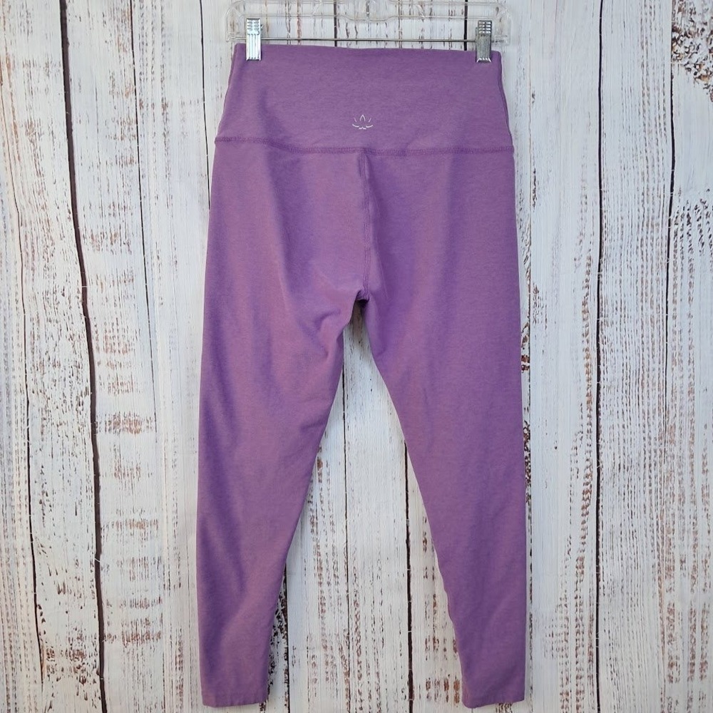 Beyond Yoga L Spacedye Caught In The Midi High Waisted Leggings Purple Heather - Picture 5 of 7